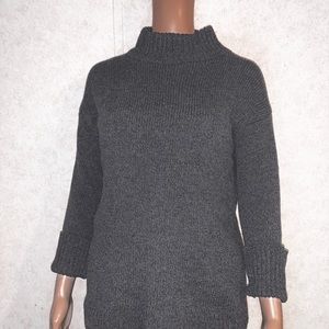 Gray Turtleneck Sweater